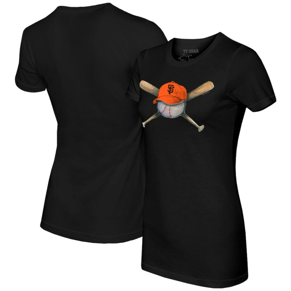 MLB San Francisco Giants Tiny Turnip Women's Hat Crossbats T-Shirt
