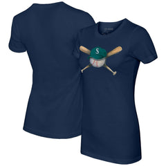 MLB Seattle Mariners Tiny Turnip Women's Hat Crossbats T-Shirt