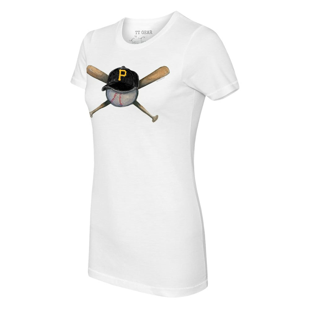 MLB Pittsburgh Pirates Tiny Turnip Women's Hat Crossbats T-Shirt