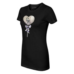 MLB Colorado Rockies Tiny Turnip Women's Heart Lolly T-Shirt