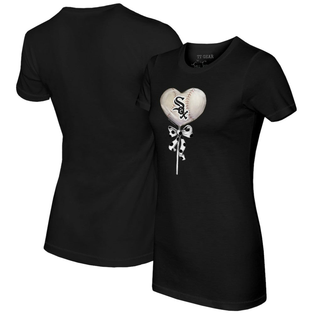 MLB Chicago White Sox Tiny Turnip Women's Heart Lolly T-Shirt
