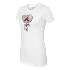 MLB Atlanta Braves Tiny Turnip Women's Heart Lolly T-Shirt