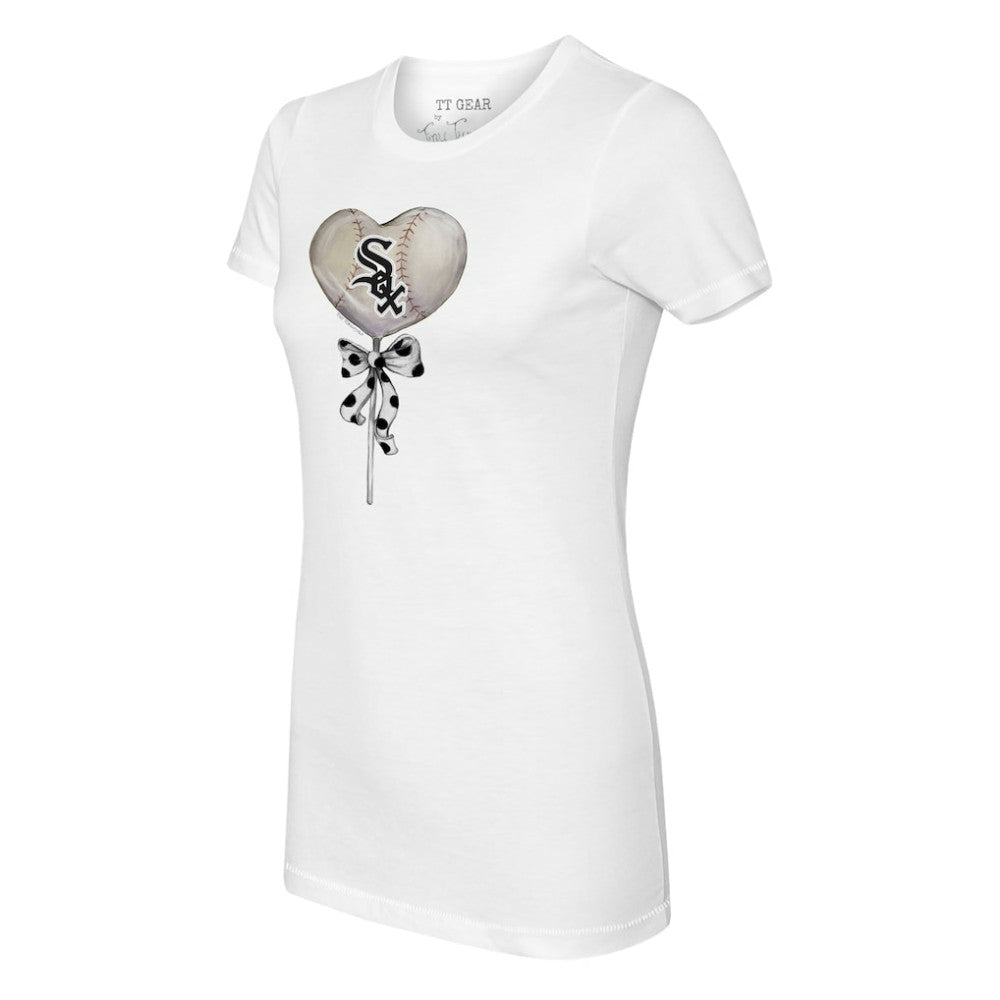 MLB Chicago White Sox Tiny Turnip Women's Heart Lolly T-Shirt