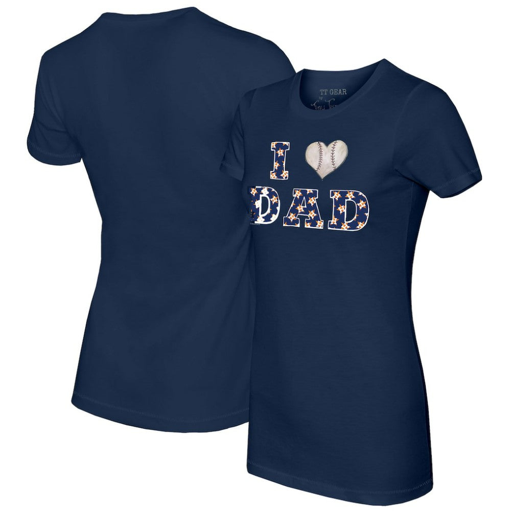 MLB Houston Astros Tiny Turnip Women's I Love Dad T-Shirt