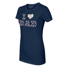 MLB Houston Astros Tiny Turnip Women's I Love Dad T-Shirt