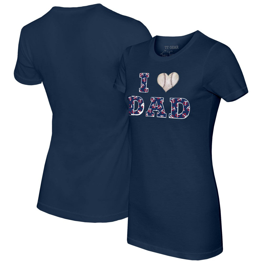 MLB Minnesota Twins Tiny Turnip Women's I Love Dad T-Shirt