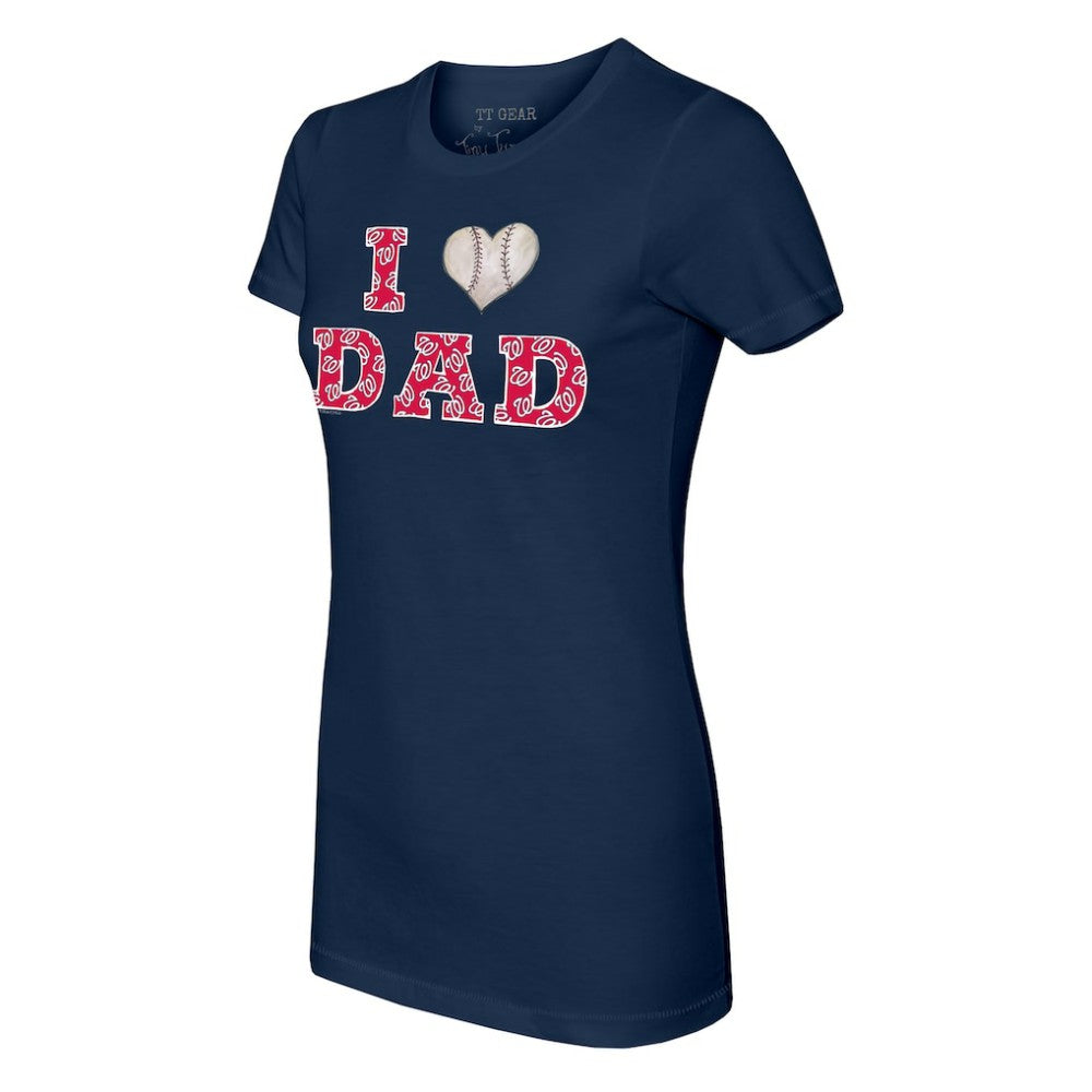 MLB Washington Nationals Tiny Turnip Women's I Love Dad T-Shirt