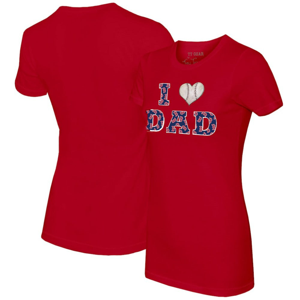 MLB Boston Red Sox Tiny Turnip Women's I Love Dad T-Shirt