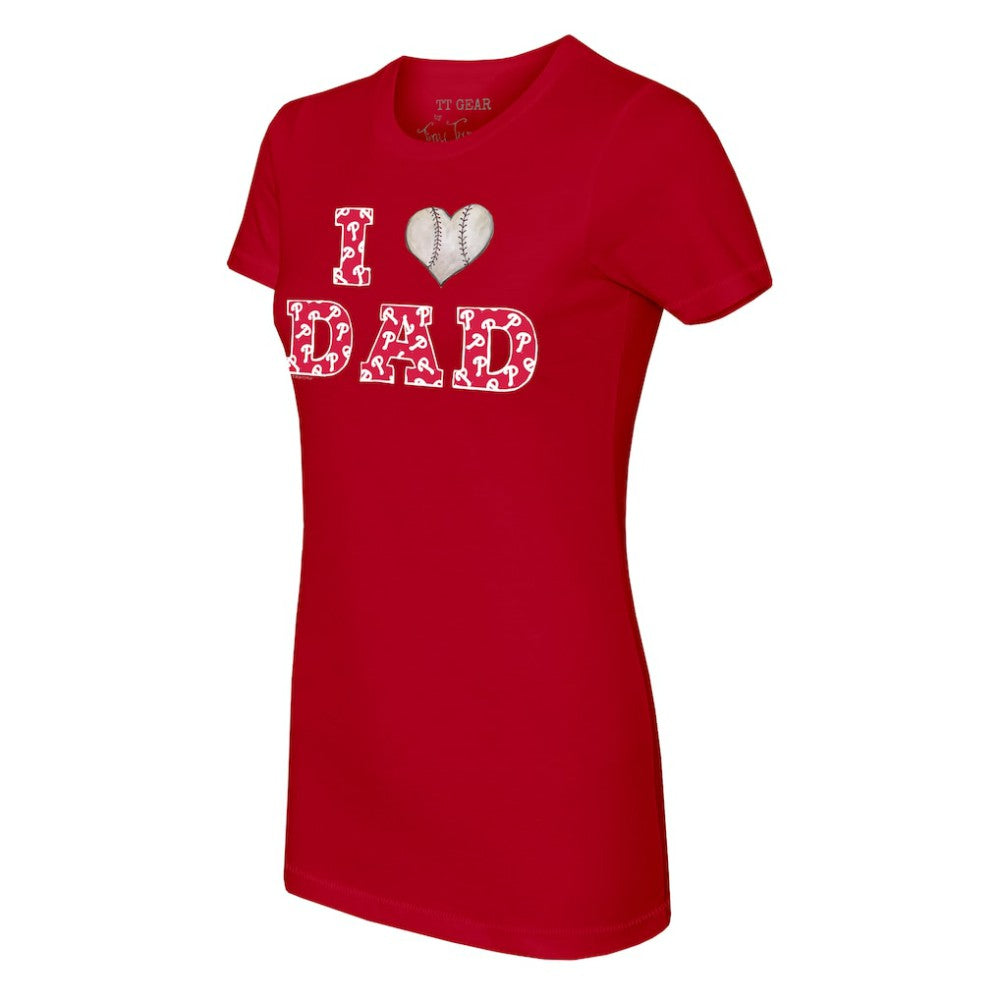 MLB Philadelphia Phillies Tiny Turnip Women's I Love Dad T-Shirt