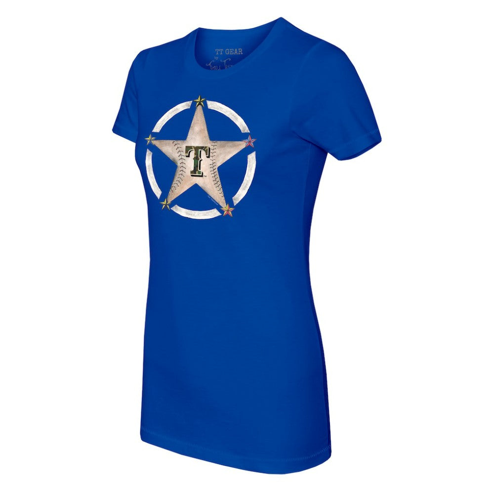 MLB Texas Rangers Tiny Turnip Women's Military Star T-Shirt