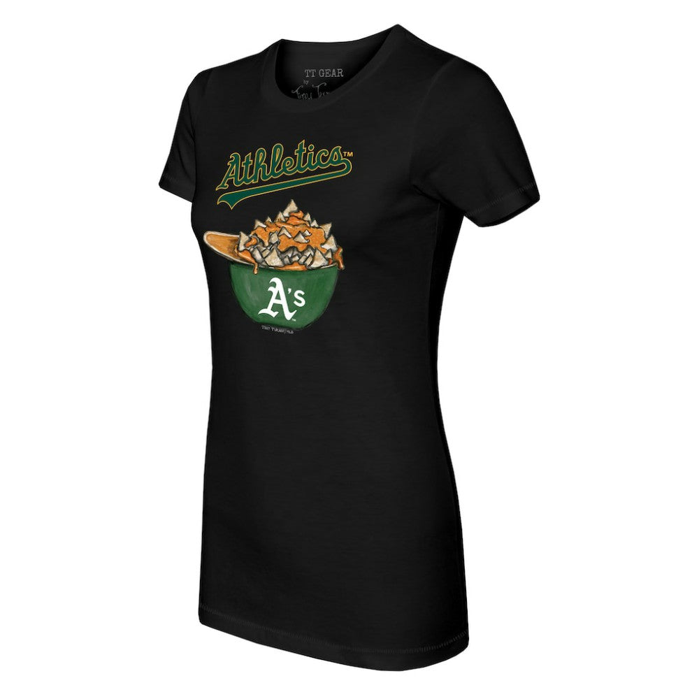 MLB Athletics Tiny Turnip Women's Nacho Helmet T-Shirt