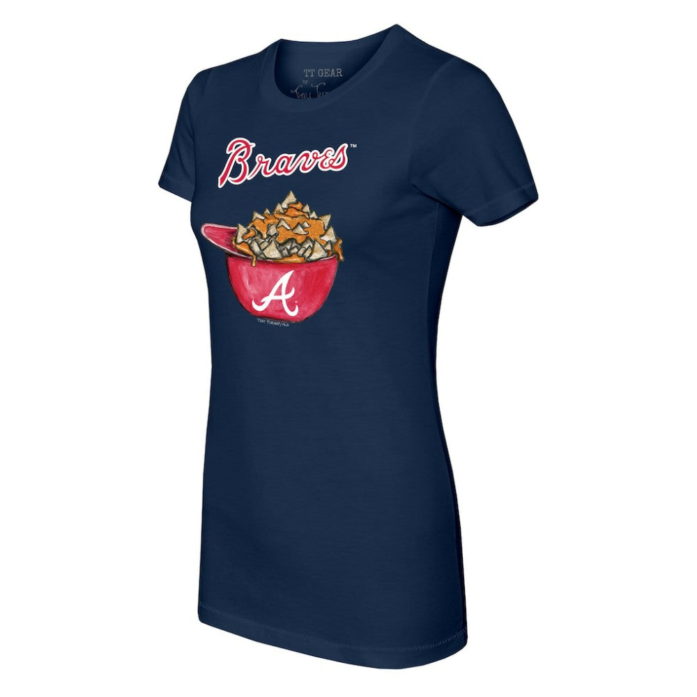 MLB Atlanta Braves Tiny Turnip Women's Nacho Helmet T-Shirt