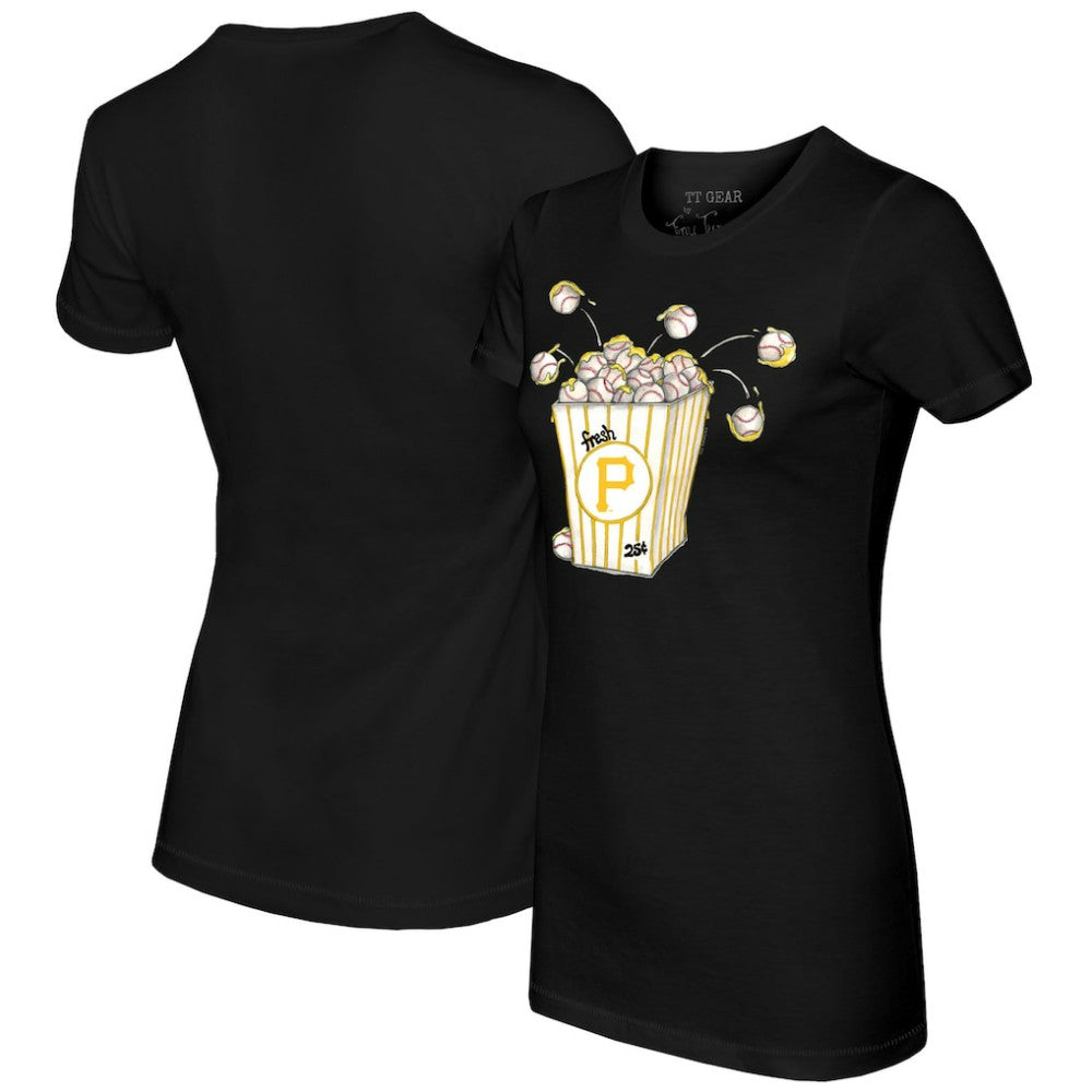 MLB Pittsburgh Pirates Tiny Turnip Women's Popcorn T-Shirt
