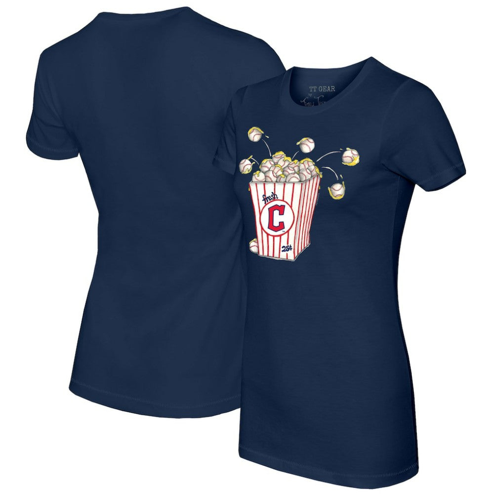 MLB Cleveland Guardians Tiny Turnip Women's Popcorn T-Shirt