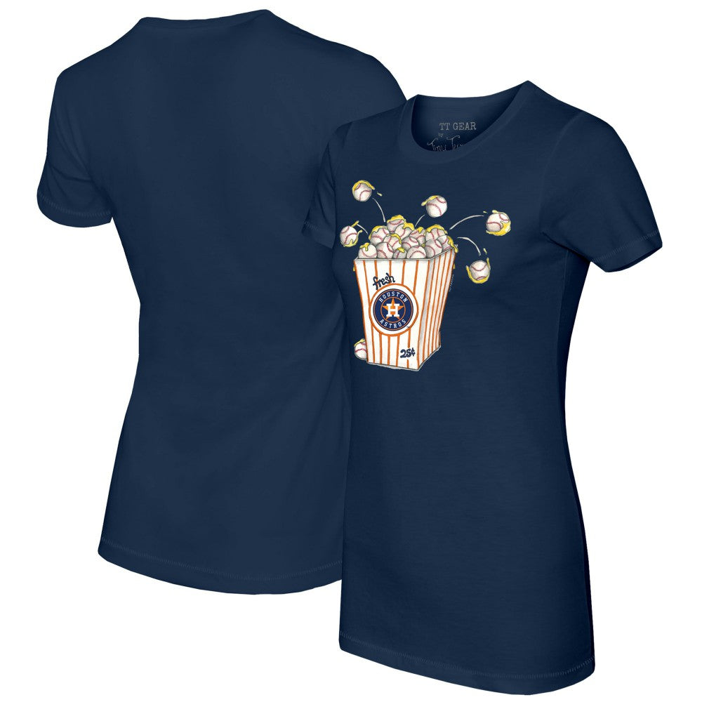 MLB Houston Astros Tiny Turnip Women's Popcorn T-Shirt