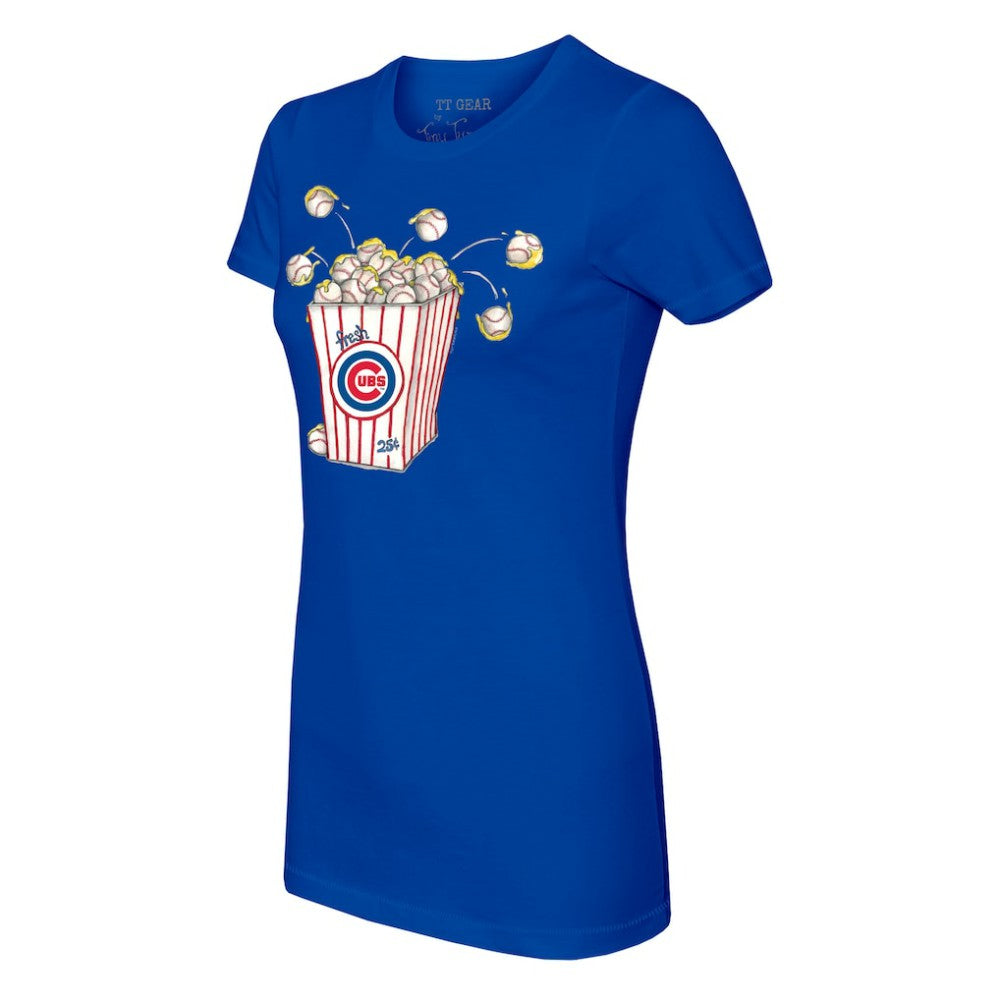MLB Chicago Cubs Tiny Turnip Women's Popcorn T-Shirt