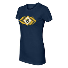 MLB Milwaukee Brewers Tiny Turnip Women's Prism Arrows T-Shirt