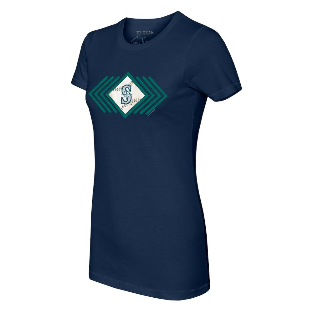 MLB Seattle Mariners Tiny Turnip Women's Prism Arrows T-Shirt