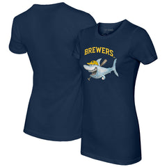 MLB Milwaukee Brewers Tiny Turnip Women's Shark T-Shirt