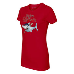 MLB St. Louis Cardinals Tiny Turnip Women's Shark T-Shirt