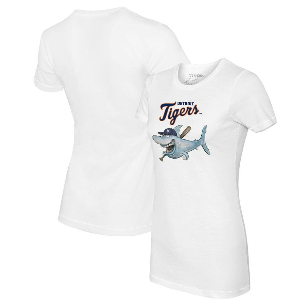 MLB Detroit Tigers Tiny Turnip Women's Shark Logo T-Shirt