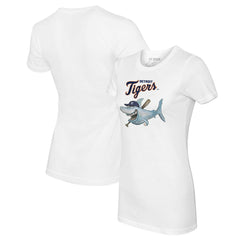 MLB Detroit Tigers Tiny Turnip Women's Shark Logo T-Shirt