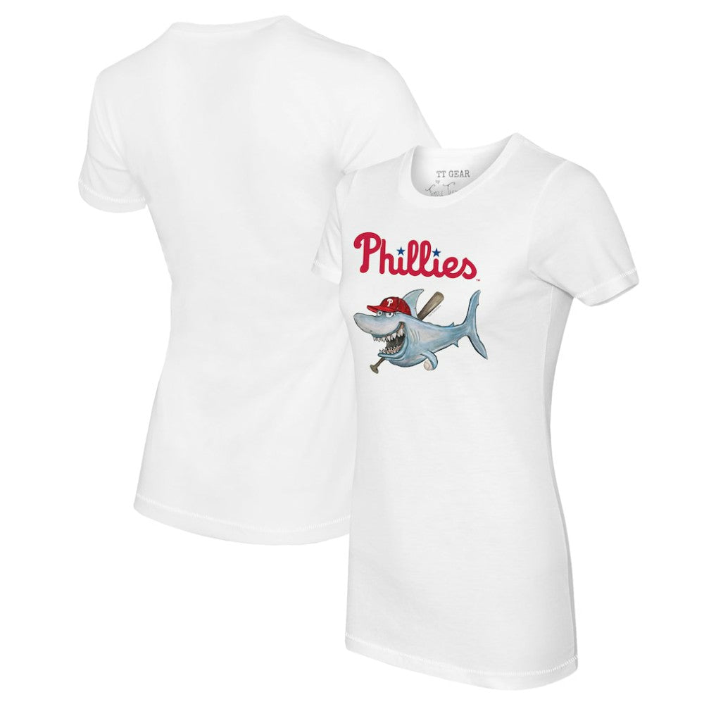 MLB Philadelphia Phillies Tiny Turnip Women's Shark Logo T-Shirt