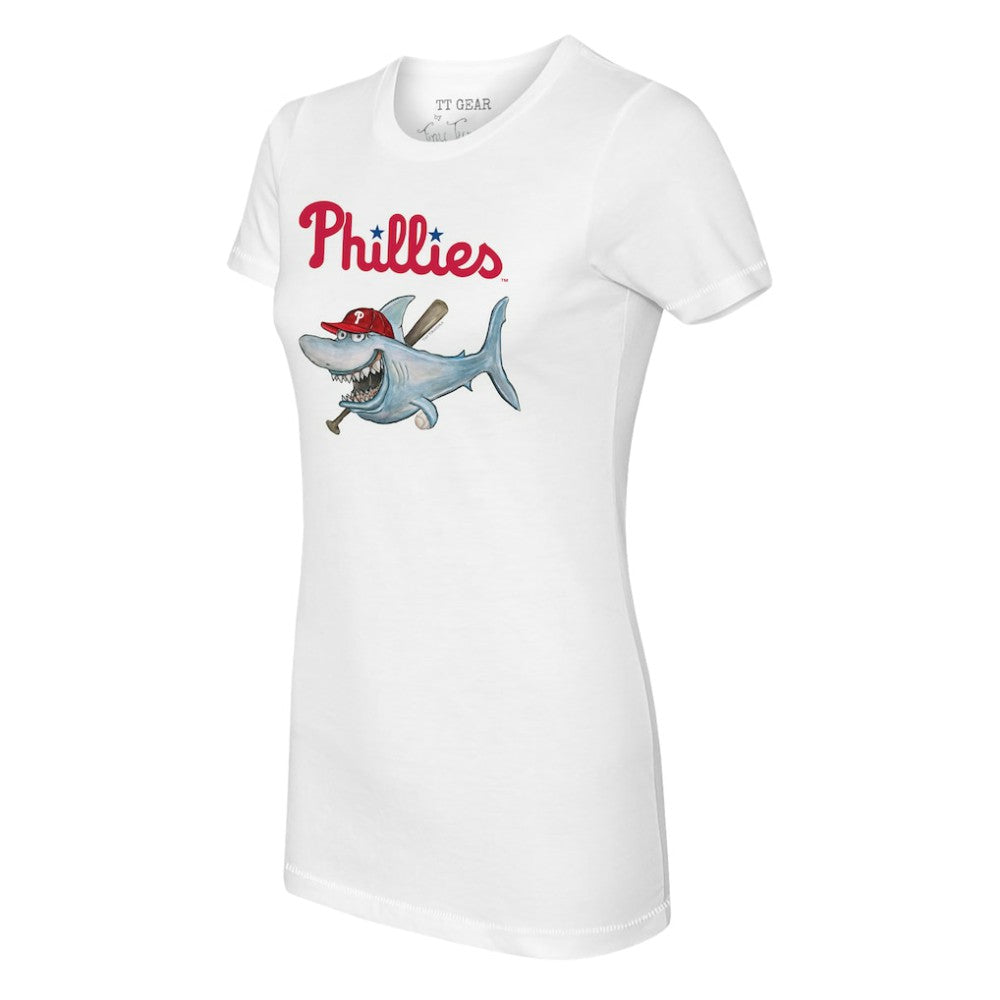 MLB Philadelphia Phillies Tiny Turnip Women's Shark Logo T-Shirt