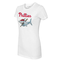 MLB Philadelphia Phillies Tiny Turnip Women's Shark Logo T-Shirt