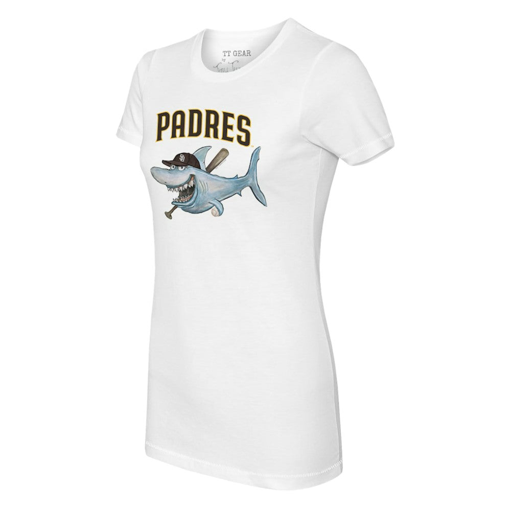 MLB San Diego Padres Tiny Turnip Women's Shark Logo T-Shirt