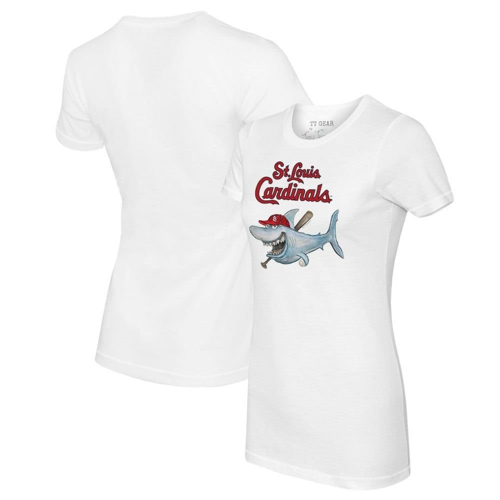 MLB St. Louis Cardinals Tiny Turnip Women's Shark Logo T-Shirt