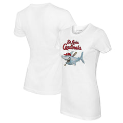 MLB St. Louis Cardinals Tiny Turnip Women's Shark Logo T-Shirt