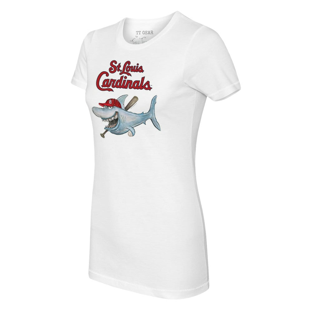 MLB St. Louis Cardinals Tiny Turnip Women's Shark Logo T-Shirt