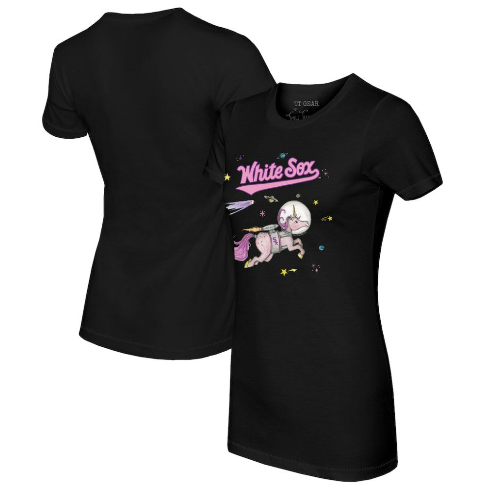 MLB Chicago White Sox Tiny Turnip Women's Space Unicorn T-Shirt