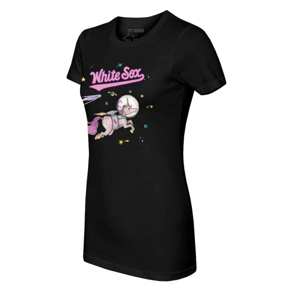 MLB Chicago White Sox Tiny Turnip Women's Space Unicorn T-Shirt