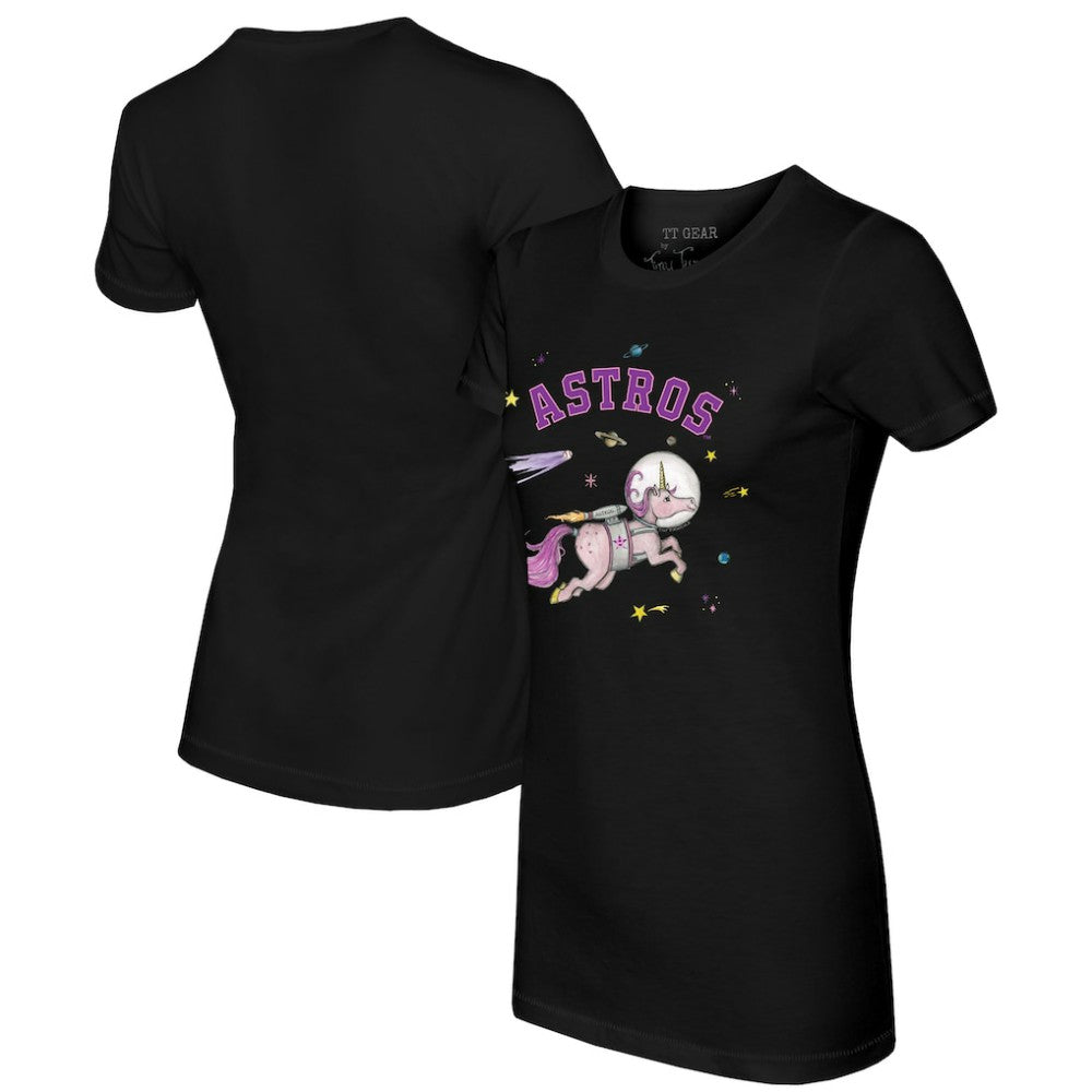 MLB Houston Astros Tiny Turnip Women's Space Unicorn T-Shirt
