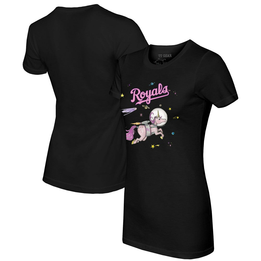 MLB Kansas City Royals Tiny Turnip Women's Space Unicorn T-Shirt