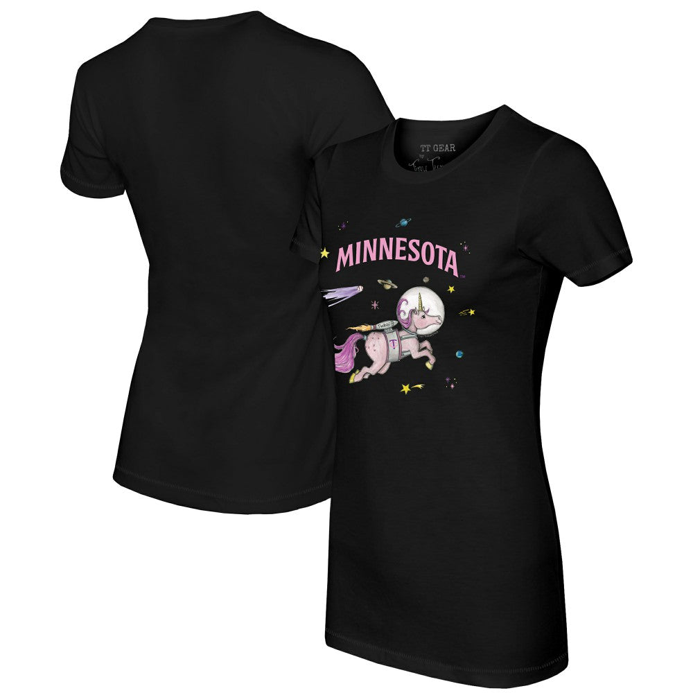 MLB Minnesota Twins Tiny Turnip Women's Space Unicorn T-Shirt