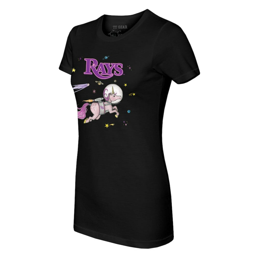MLB Tampa Bay Rays Tiny Turnip Women's Space Unicorn T-Shirt