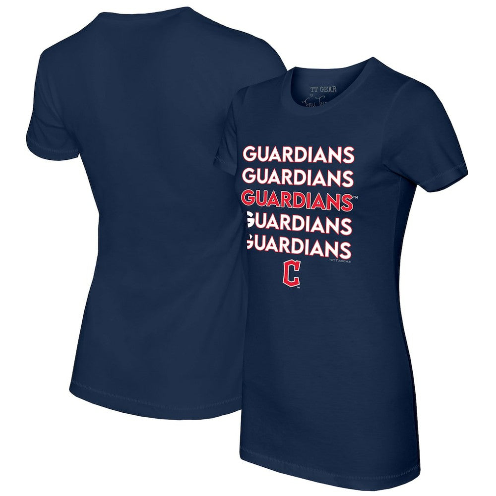 MLB Cleveland Guardians Tiny Turnip Women's Stacked T-Shirt