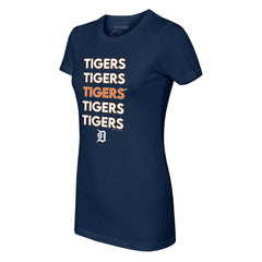 MLB Detroit Tigers Tiny Turnip Women's Stacked T-Shirt