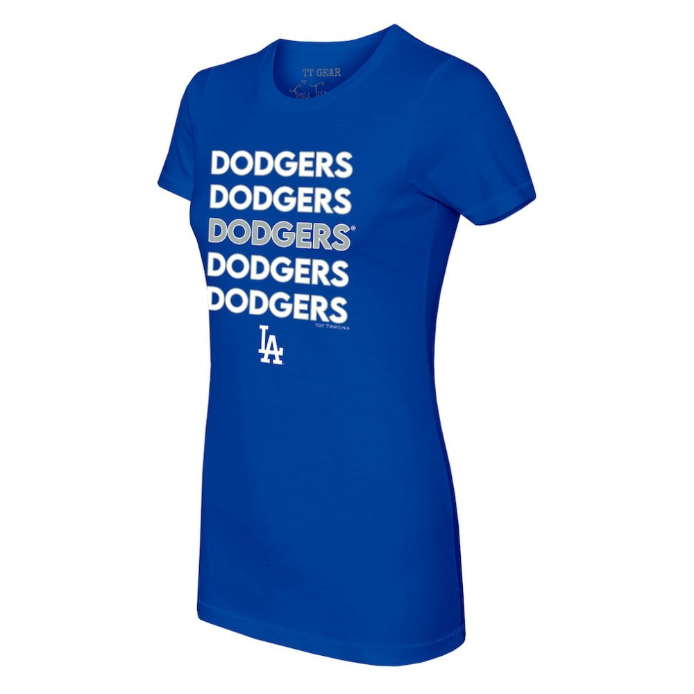 MLB Los Angeles Dodgers Tiny Turnip Women's Stacked T-Shirt