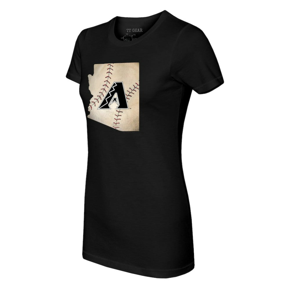 MLB Arizona Diamondbacks Tiny Turnip Women's State Outline T-Shirt