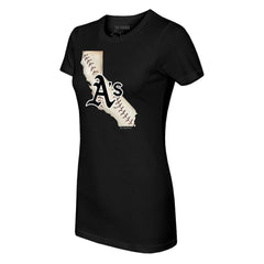 MLB Athletics Tiny Turnip Women's State Outline T-Shirt