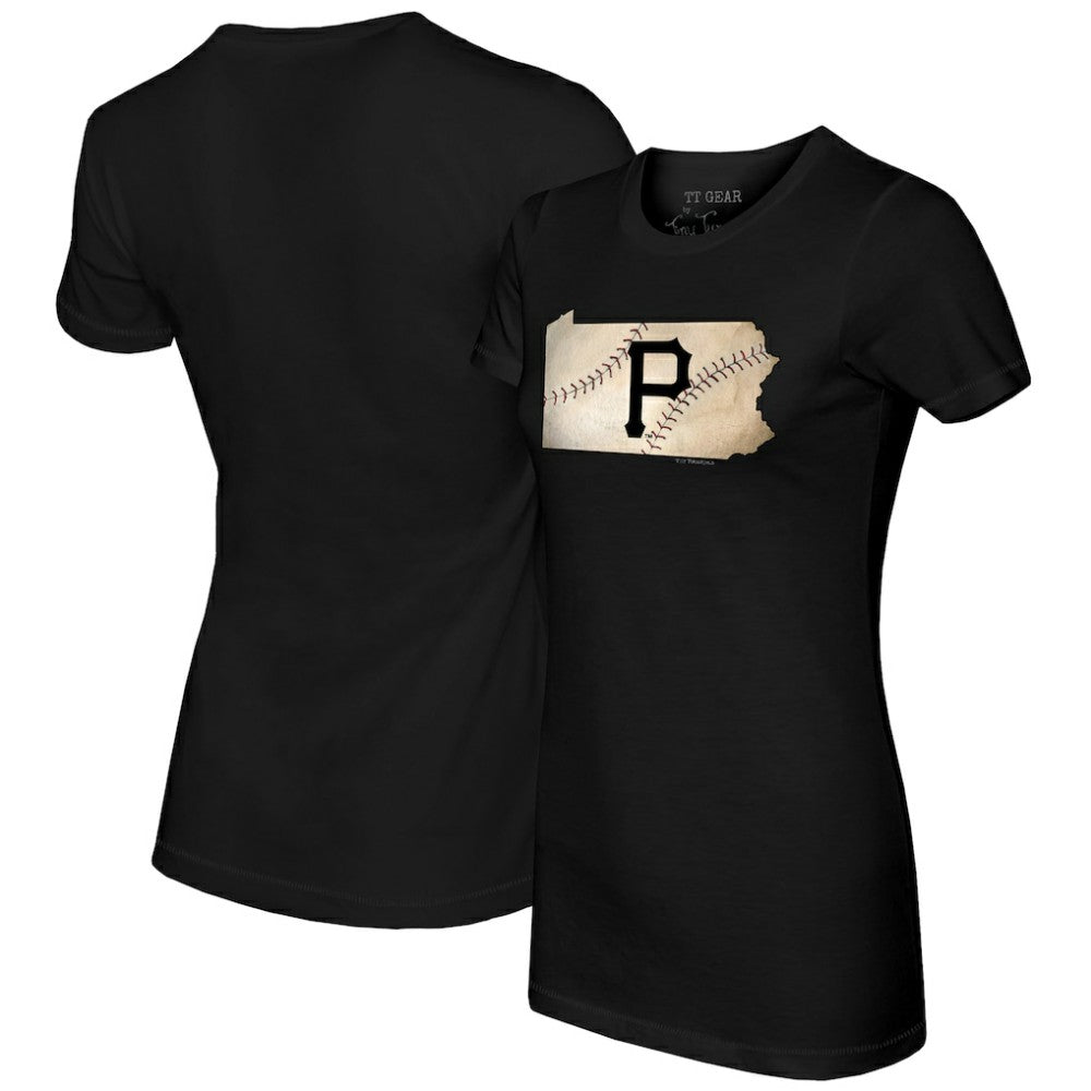 MLB Pittsburgh Pirates Tiny Turnip Women's State Outline T-Shirt