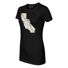 MLB San Francisco Giants Tiny Turnip Women's State Outline T-Shirt