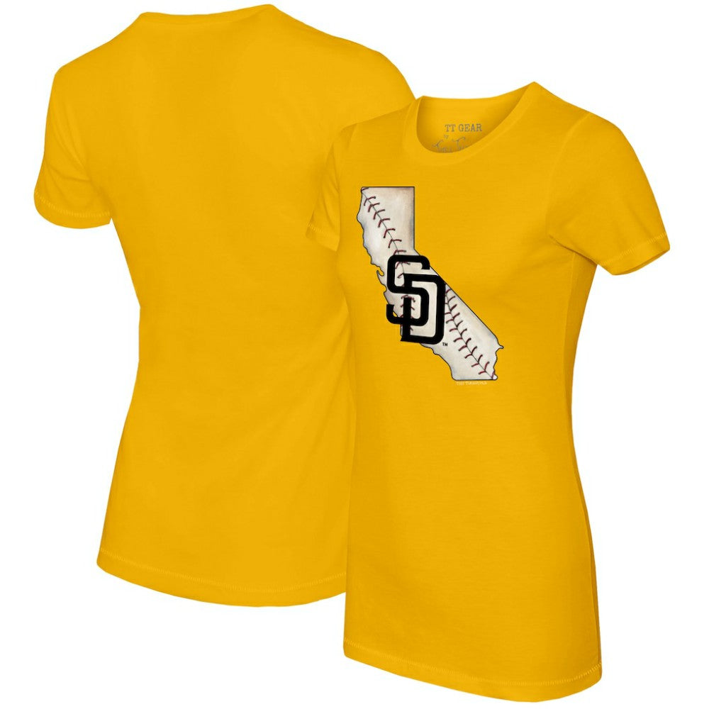 MLB San Diego Padres Tiny Turnip Women's State Outline T-Shirt