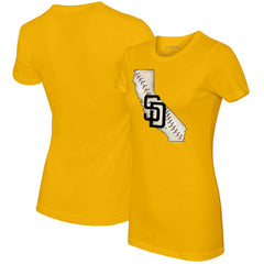 MLB San Diego Padres Tiny Turnip Women's State Outline T-Shirt