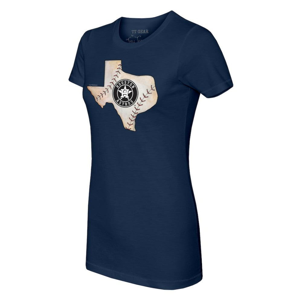 MLB Houston Astros Tiny Turnip Women's State Outline T-Shirt