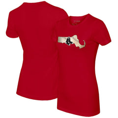 MLB Boston Red Sox Tiny Turnip Women's State Outline T-Shirt